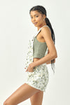 Paisley High Rise Overall Shorts - Official Kancan USA