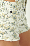 Paisley High Rise Overall Shorts - Official Kancan USA