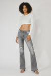 Harlowe Mid Rise Flare Jeans - Official Kancan USA