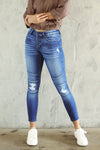 Peyton Mid Rise Moto Ankle Skinny - Official Kancan USA