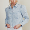 Madeline Cropped Button Down Shirt - Official Kancan USA