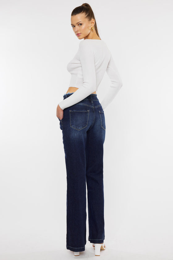 Makayla Ultra High Rise Flare Jeans - Official Kancan USA