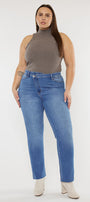 Lory High Rise Slim Straight Jeans (Plus Size) - Official Kancan USA