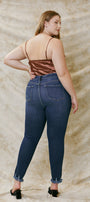 Journey Ultra High Rise Ankle Skinny Jeans (Plus Size) - Official Kancan USA
