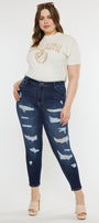 Tanya High Rise Super Skinny Jeans (Plus Size) - Official Kancan USA