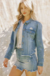 Bianca Distressed Denim Jacket - Official Kancan USA