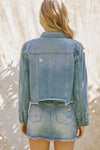 Bianca Distressed Denim Jacket - Official Kancan USA