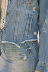 Bianca Distressed Denim Jacket - Official Kancan USA