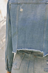 Bianca Distressed Denim Jacket - Official Kancan USA