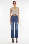 Kaas Ultra High Rise Belted Paperbag Straight Leg Jeans - Official Kancan USA