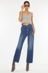 Kaas Ultra High Rise Belted Paperbag Straight Leg Jeans - Official Kancan USA