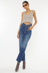 Kaas Ultra High Rise Belted Paperbag Straight Leg Jeans - Official Kancan USA
