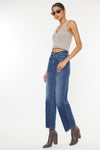 Kaas Ultra High Rise Belted Paperbag Straight Leg Jeans - Official Kancan USA