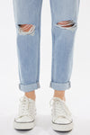 Ilena Ultra High Rise Belted Paperbag Mom Jeans - Official Kancan USA