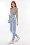Ilena Ultra High Rise Belted Paperbag Mom Jeans - Official Kancan USA