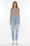 Ilena Ultra High Rise Belted Paperbag Mom Jeans - Official Kancan USA