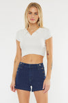 Marianna High Rise Striped Shorts - Official Kancan USA