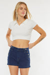 Marianna High Rise Striped Shorts - Official Kancan USA