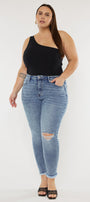 Bellita High Rise Ankle Skinny Jeans (Plus Size) - Official Kancan USA