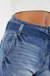 Lancing High Rise Belted Shorts - Official Kancan USA