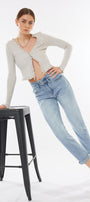 Chantal Ultra High Rise Mom Jeans - Official Kancan USA