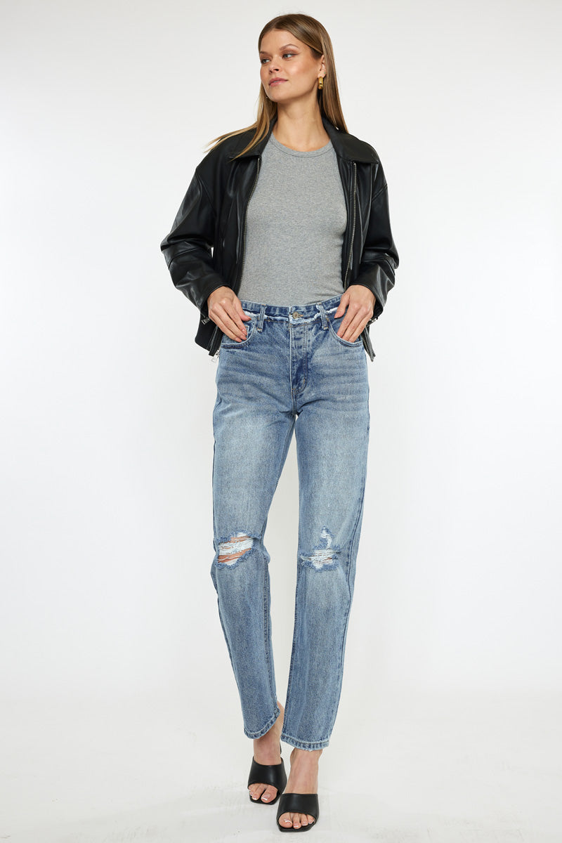 Laila High Rise 90's Straight Leg Jeans - Official Kancan USA