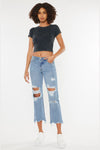 Rania High Rise Straight Leg Jeans - Official Kancan USA