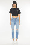 Delilah High Rise Ankle Skinny Jeans - Official Kancan USA