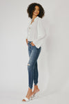Declan High Rise Ankle Skinny Jeans - Official Kancan USA