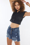 Lorna Ultra High Rise Mom Shorts - Official Kancan USA