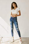 Amanda High Rise Ankle Skinny Jeans - Official Kancan USA