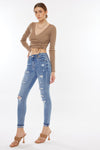 Amanda High Rise Ankle Skinny Jeans - Official Kancan USA