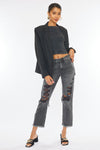 Zara High Rise Slim Straight Jeans - Official Kancan USA