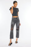 Zara High Rise Slim Straight Jeans - Official Kancan USA
