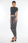 Zara High Rise Slim Straight Jeans - Official Kancan USA