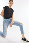 Janine Mid Rise Cropped Skinny Jeans - Official Kancan USA