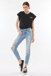 Janine Mid Rise Cropped Skinny Jeans - Official Kancan USA