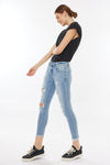 Janine Mid Rise Cropped Skinny Jeans - Official Kancan USA