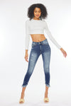 Azaria High Rise Cropped Skinny Jeans - Official Kancan USA