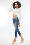 Azaria High Rise Cropped Skinny Jeans - Official Kancan USA