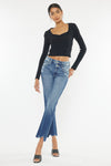 Walnut High Rise Slim Straight Jeans - Official Kancan USA