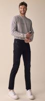 Jeddie Black Distressed Slim Straight - Official Kancan USA