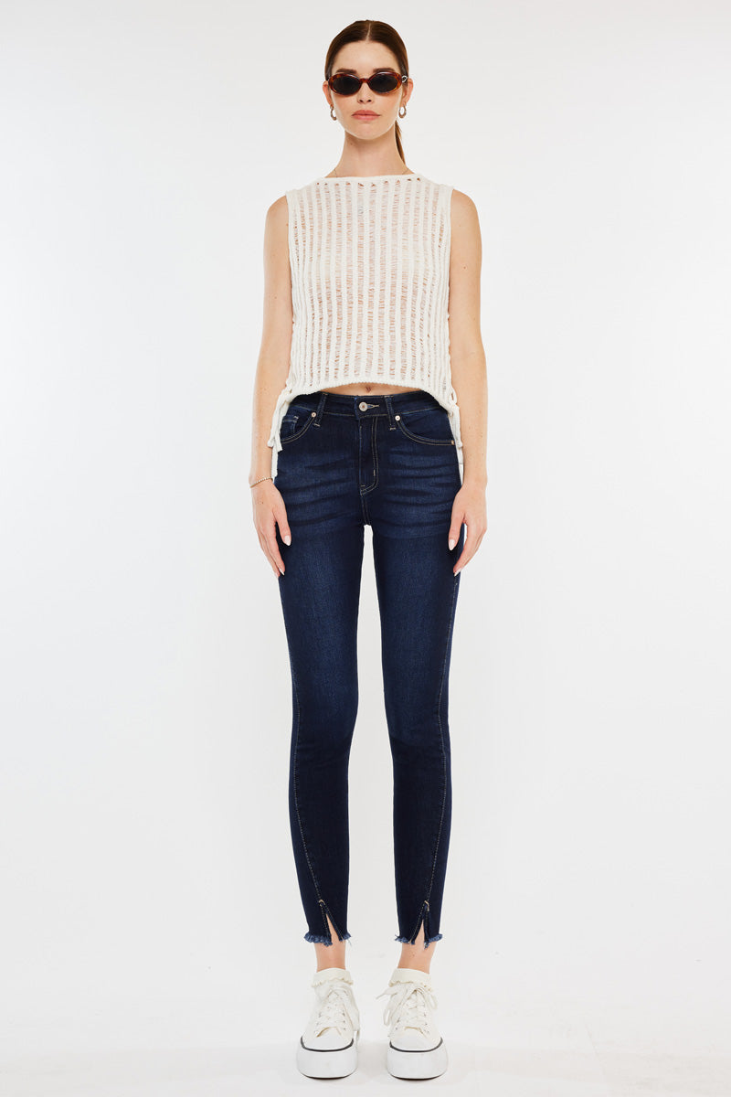 Zinnia High Rise Ankle Skinny Jeans - Official Kancan USA