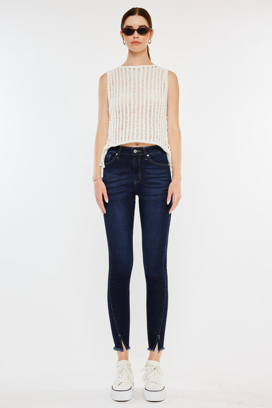 Zinnia High Rise Ankle Skinny Jeans - Official Kancan USA