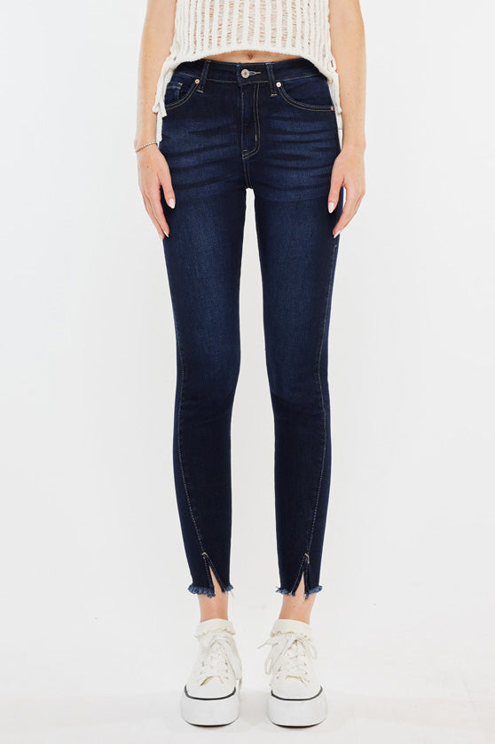 Zinnia High Rise Ankle Skinny Jeans - Official Kancan USA