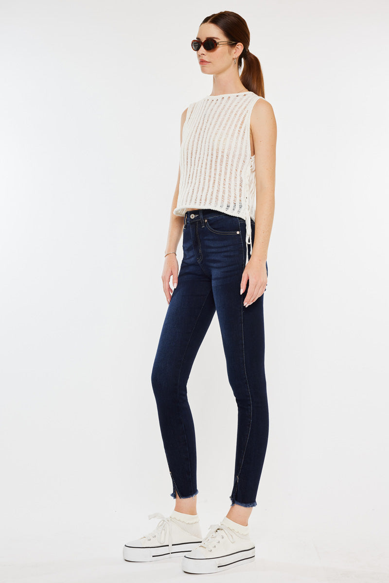 Zinnia High Rise Ankle Skinny Jeans - Official Kancan USA