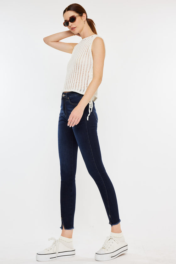 Zinnia High Rise Ankle Skinny Jeans - Official Kancan USA