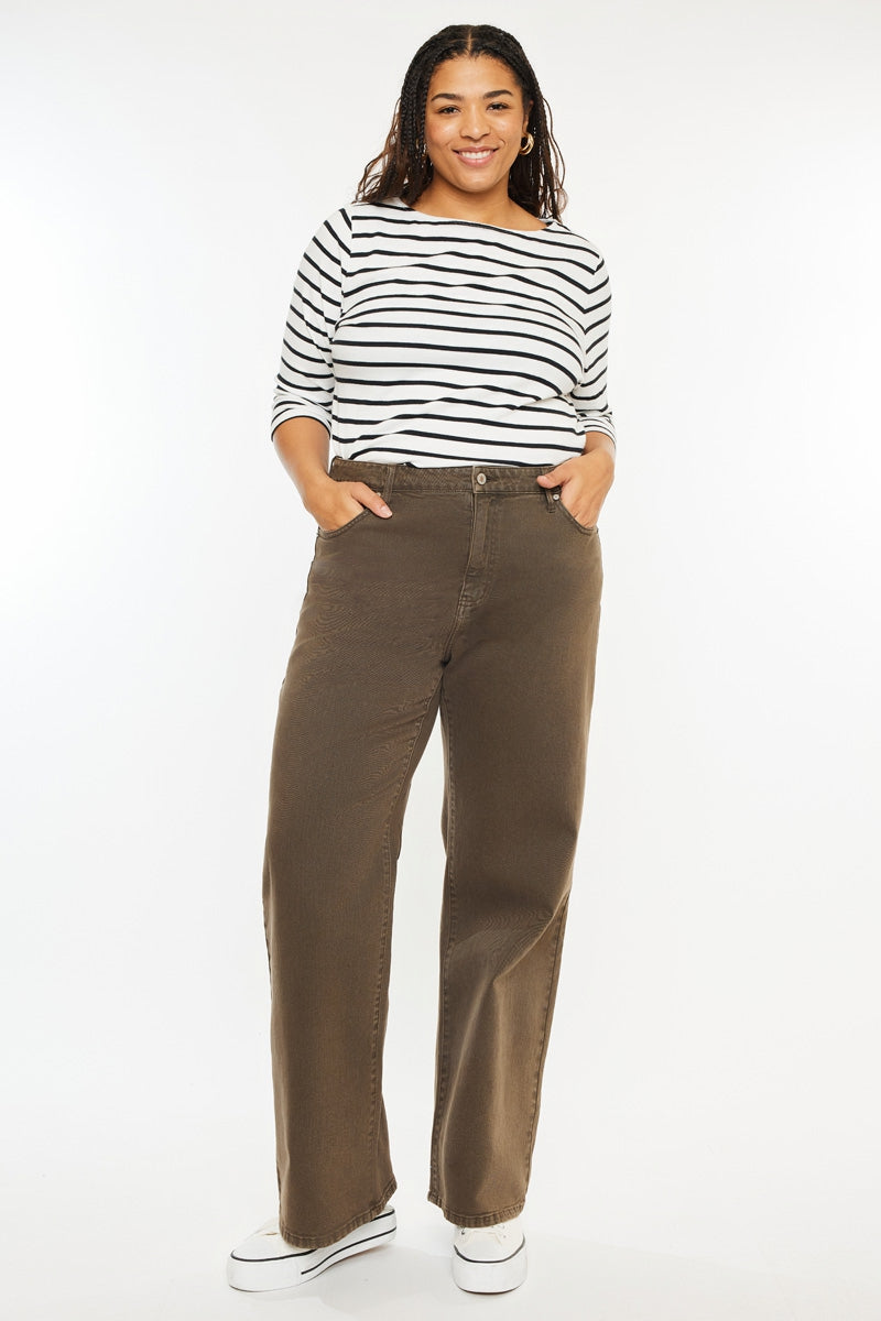 Shreya High Rise Wide (Plus Size) – Kancan USA