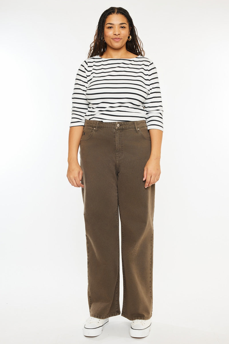 Shreya High Rise Wide (Plus Size) – Kancan USA