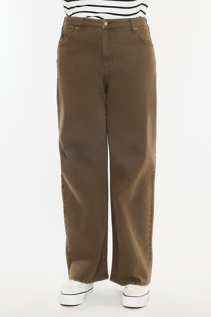 Shreya High Rise Wide Leg Jeans (Plus Size) – Kancan USA